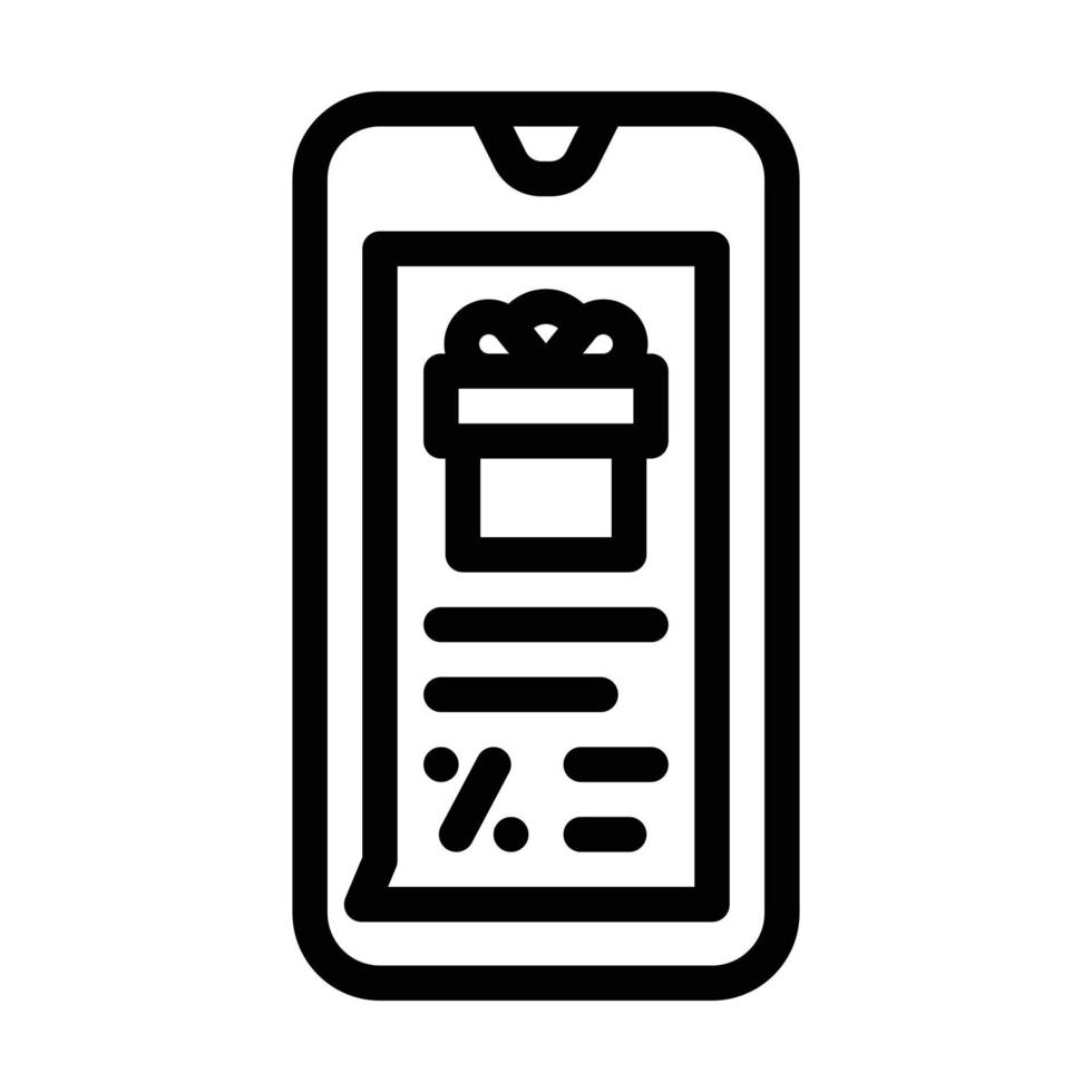 newsletter in messenger line icon vector illustration