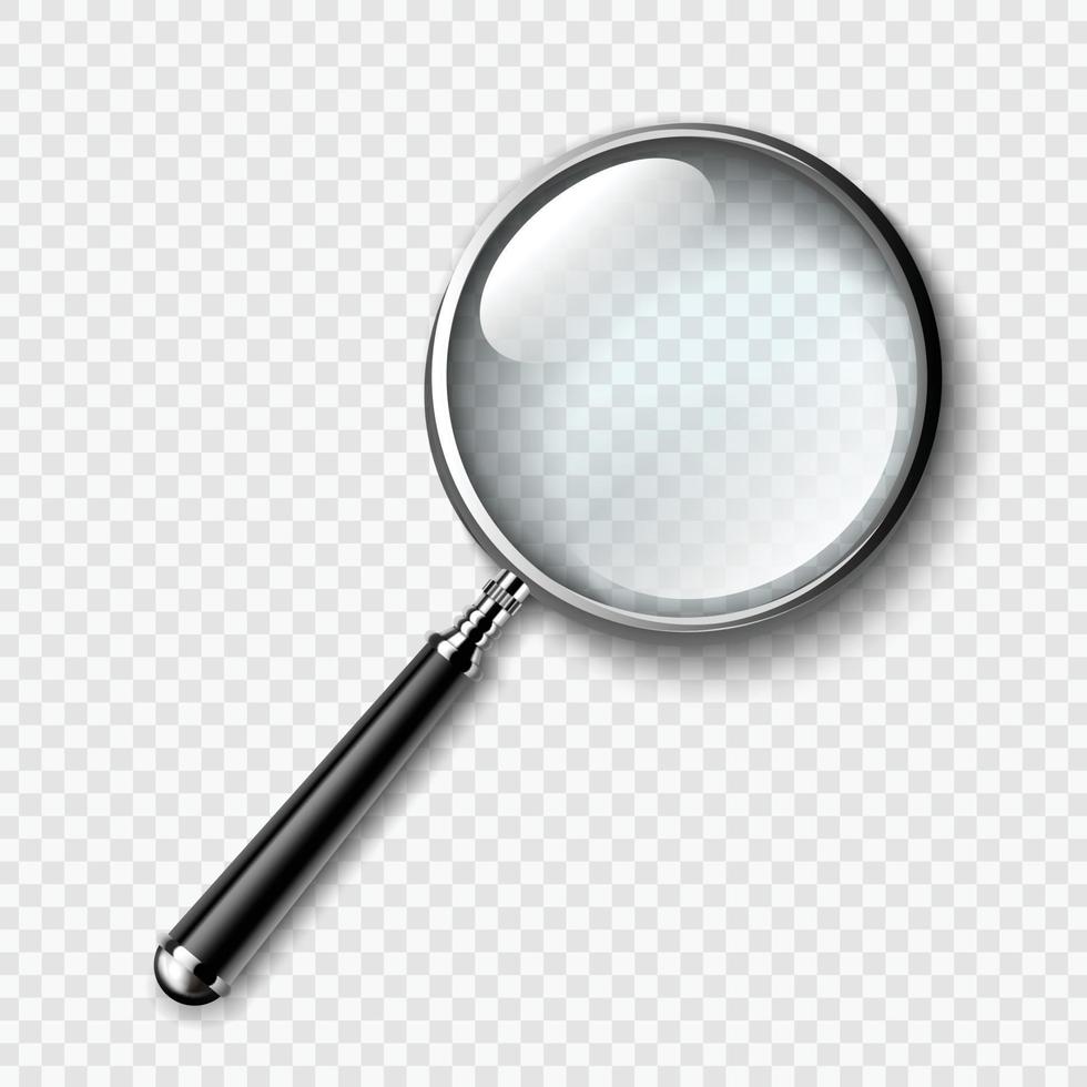 Magnifying Glass Transparency Equipment Vector