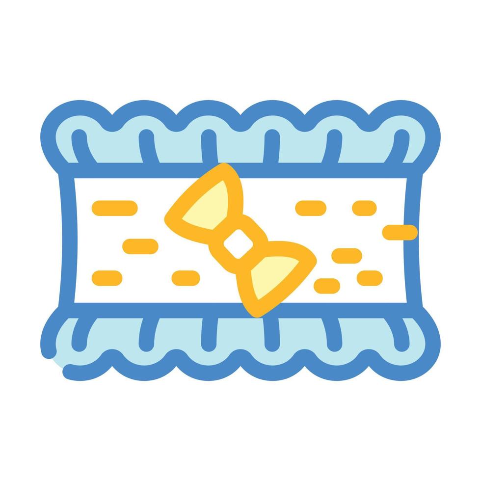 garter decorative accessory color icon vector illustration