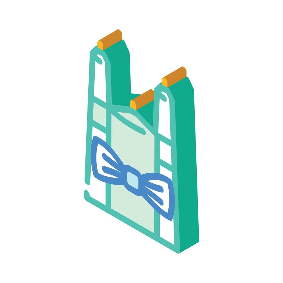 candles for groom and bride isometric icon vector illustration