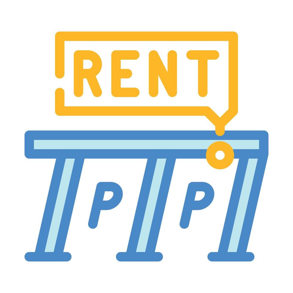 parking rent color icon vector illustration