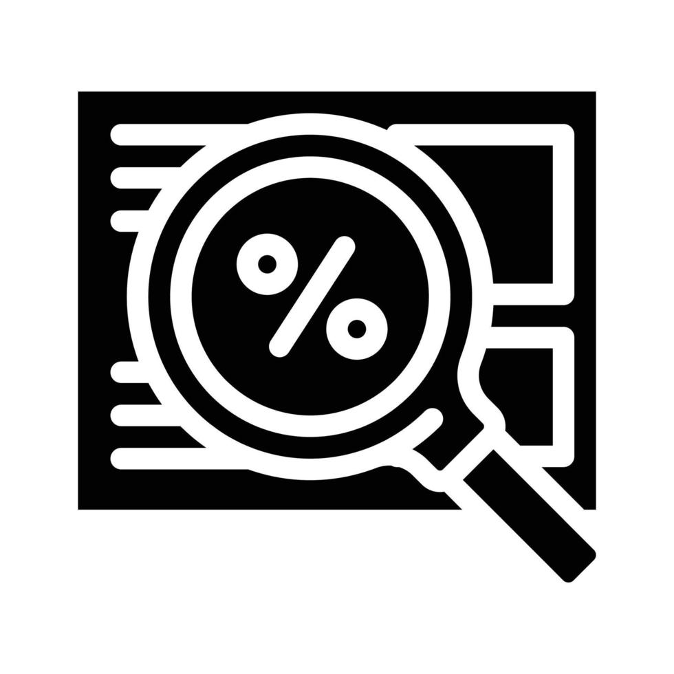 calendar with week of discounts glyph icon vector illustration