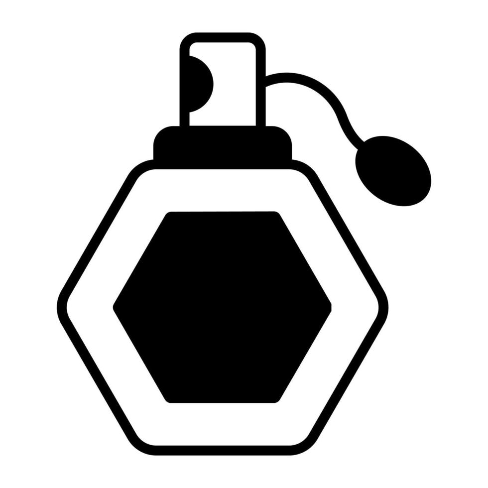 diseño de vector de botella de perfume que denota fragancia