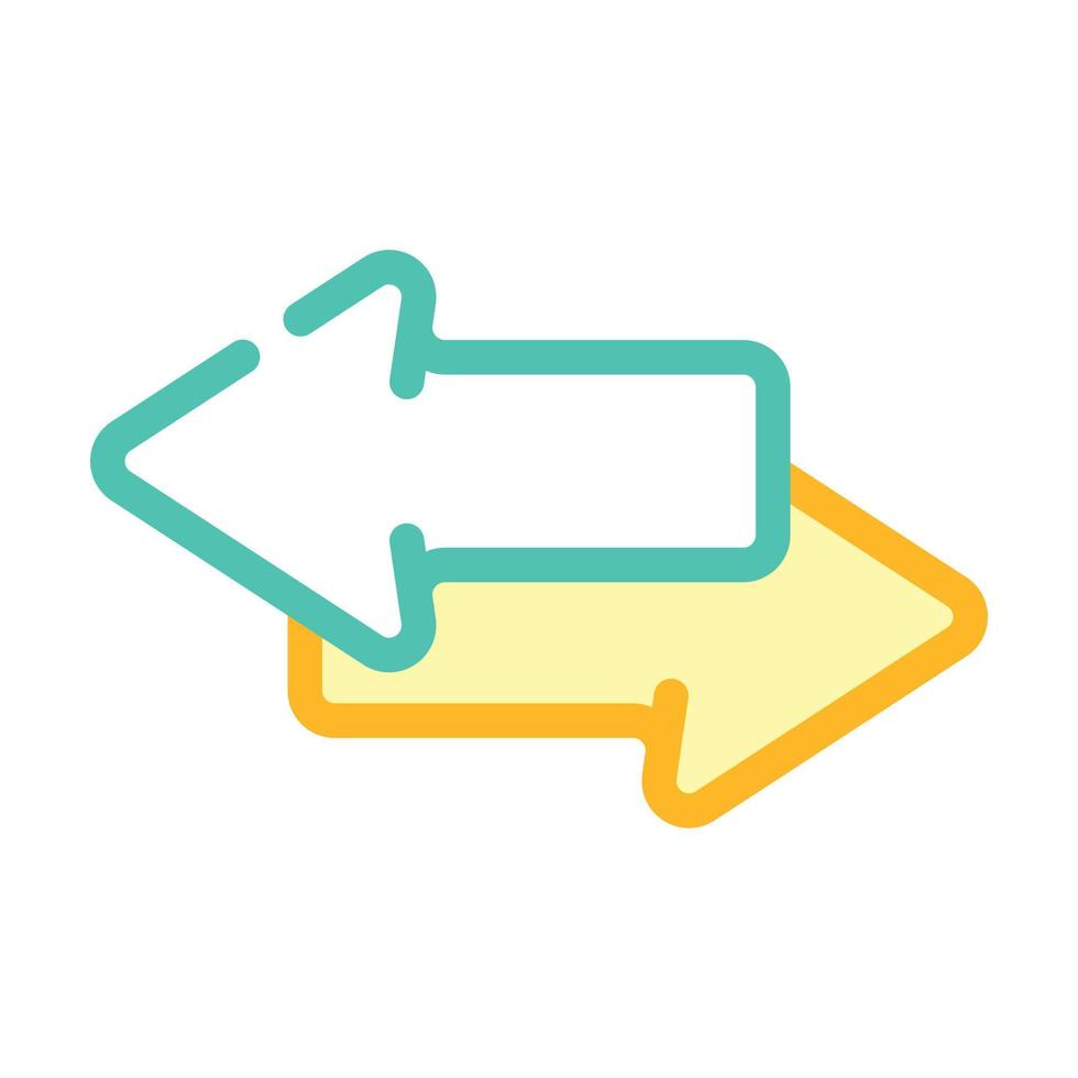 transfer file color icon vector illustration