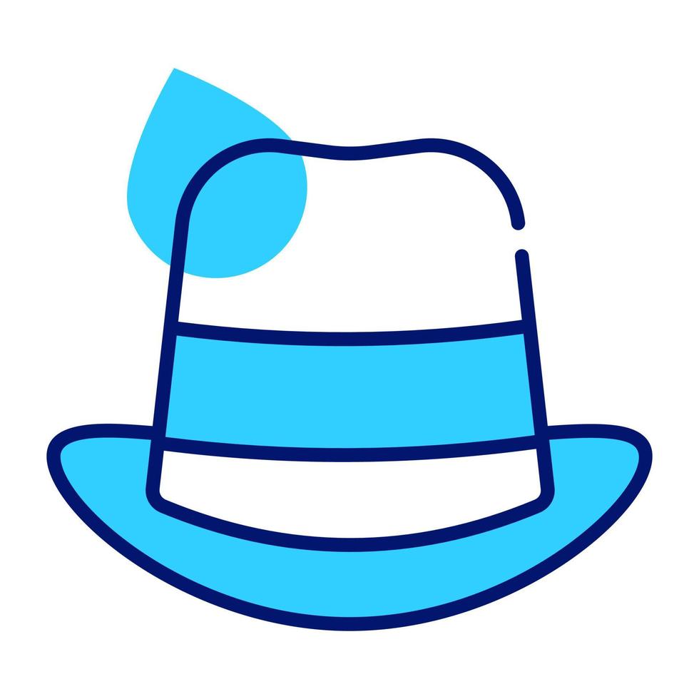 un diseño de icono de sombrero de moda, vector editable