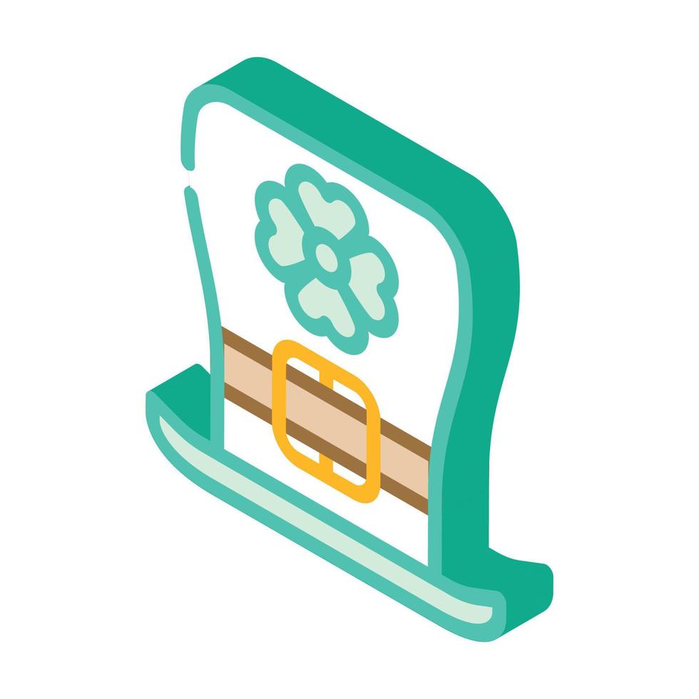 saint patrick day isometric icon vector illustration
