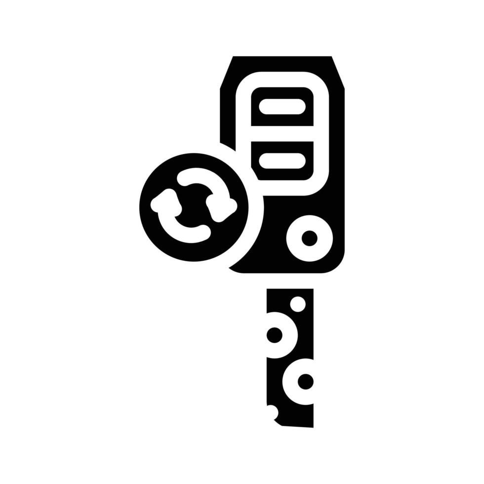 duplicate key glyph icon vector illustration