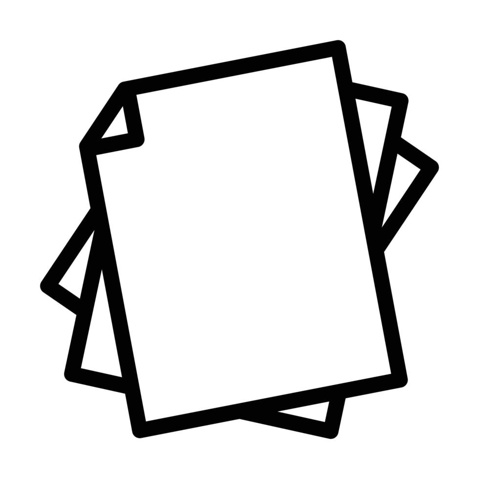 paper list line icon vector illustration