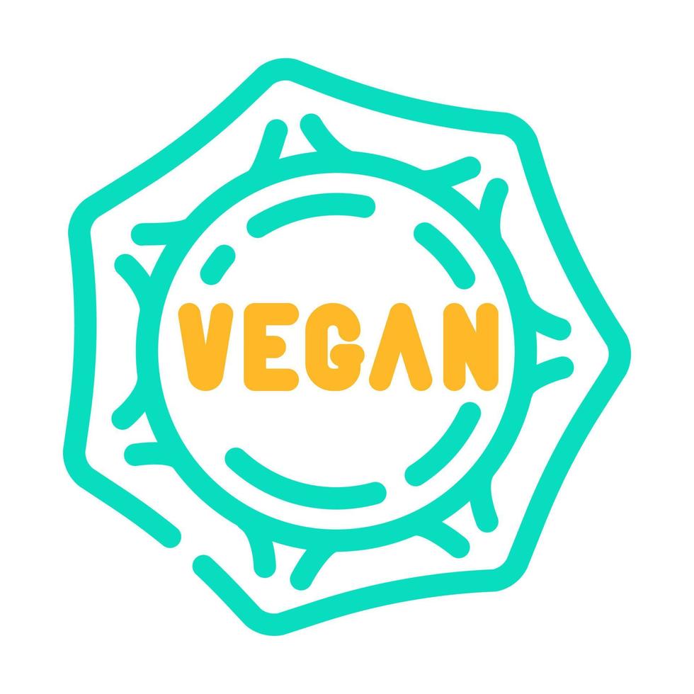 Ilustración de vector de icono de color de albóndigas veganas