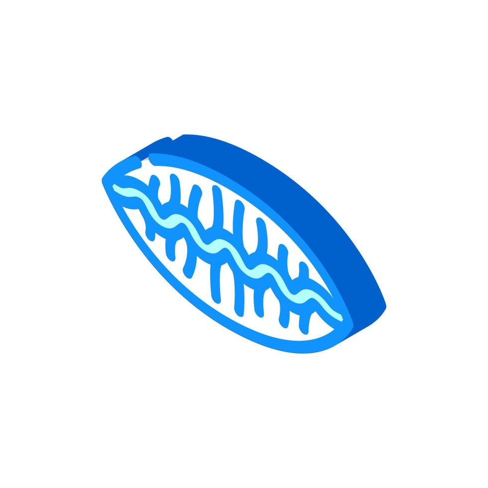 buriki kimchi-mandu dish isometric icon vector illustration