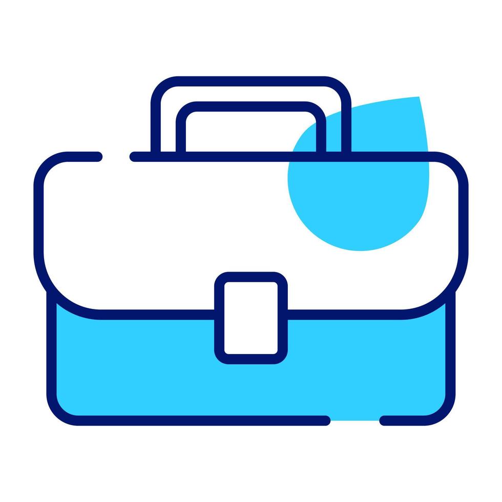 Briefcase vector design in trendy and modern style