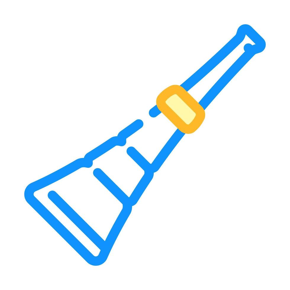 ilustración de vector de icono de color de flauta fipple