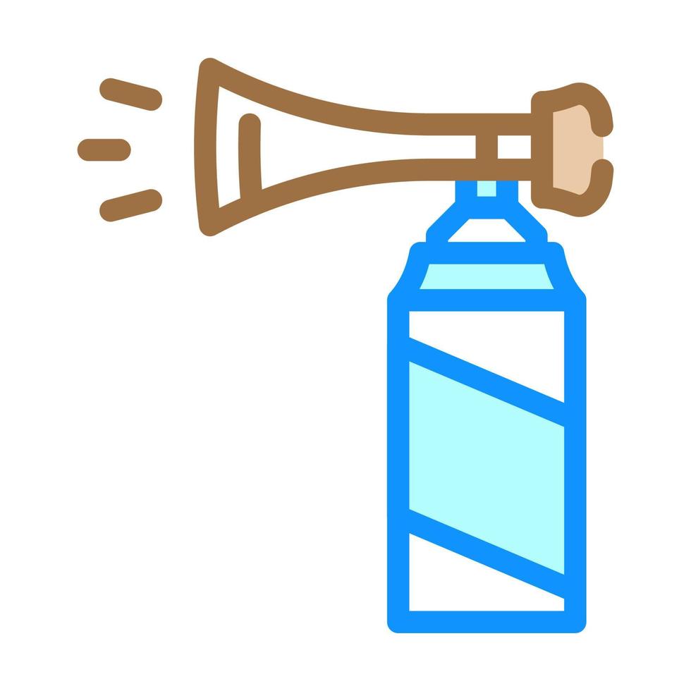 vuvuzela air bottle color icon vector illustration
