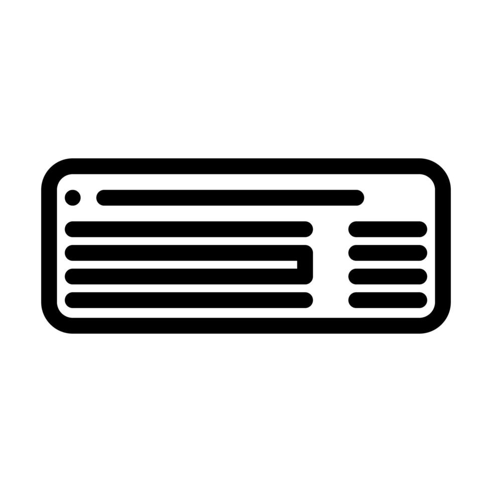 keyboard computer line icon vector illustration