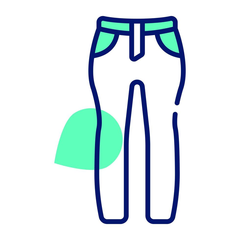 Vector icon design of pants in trendy style