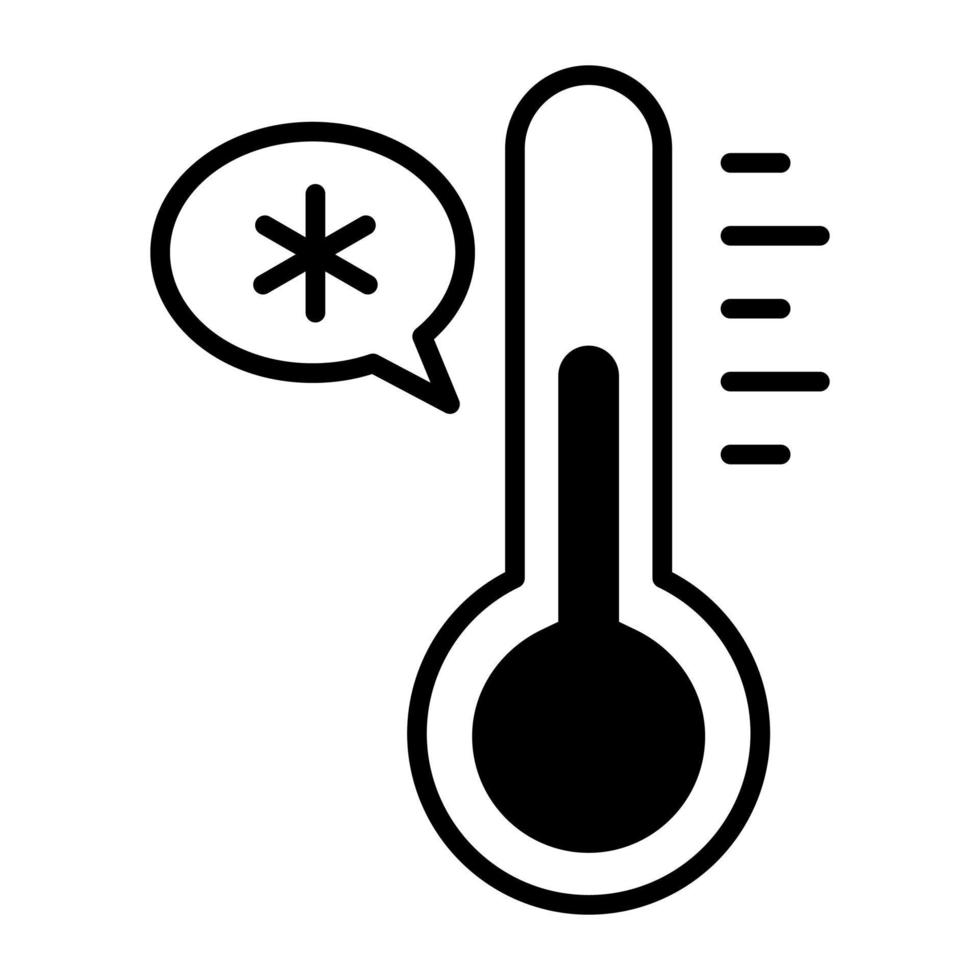 Thermometer with medical sign, concept of clinical thermometer icon vector