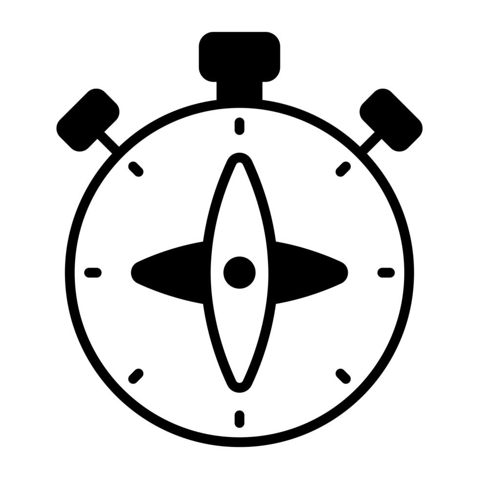 An amazing icon of compass, directional tool vector