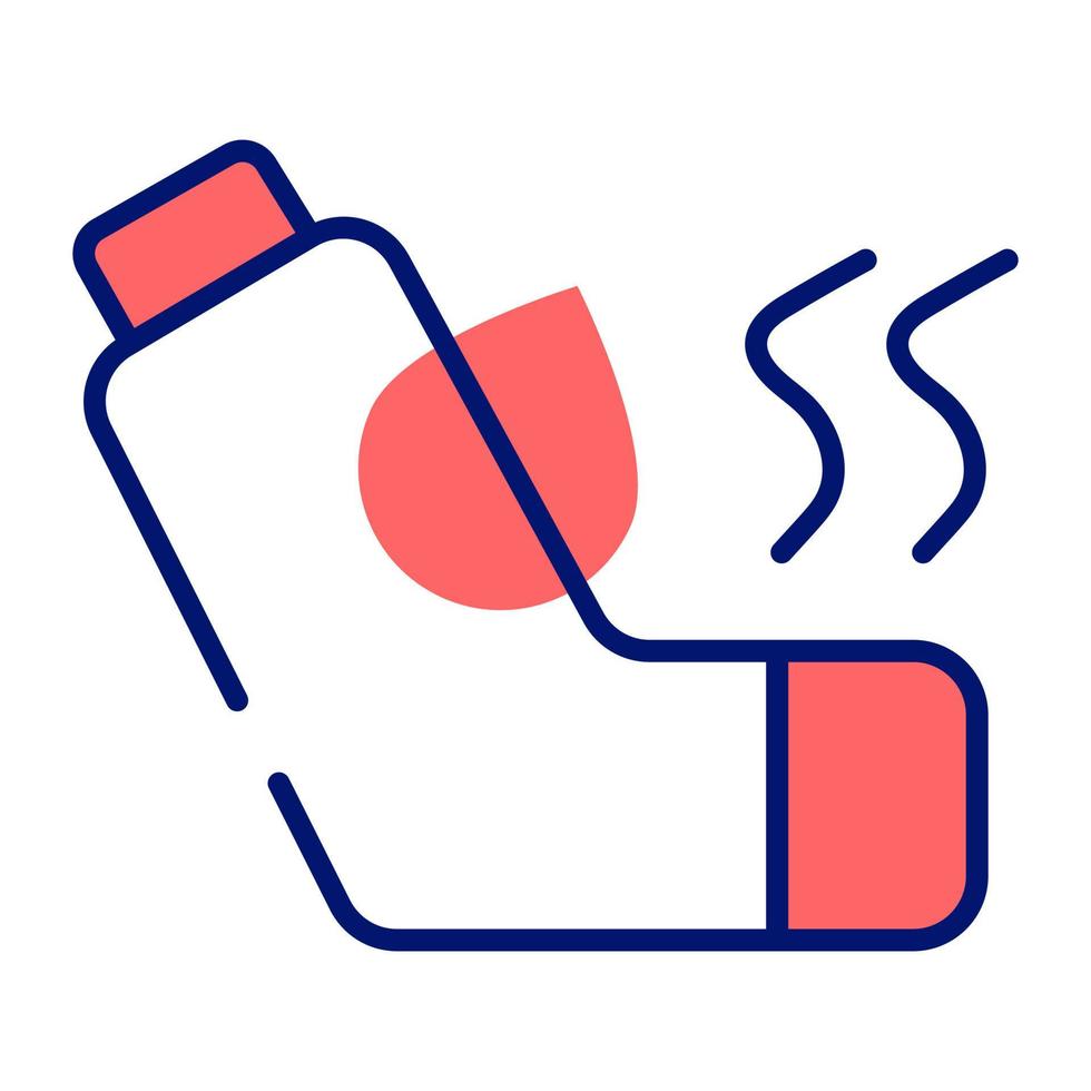 Beautiful vector of inhaler, medical equipment icon