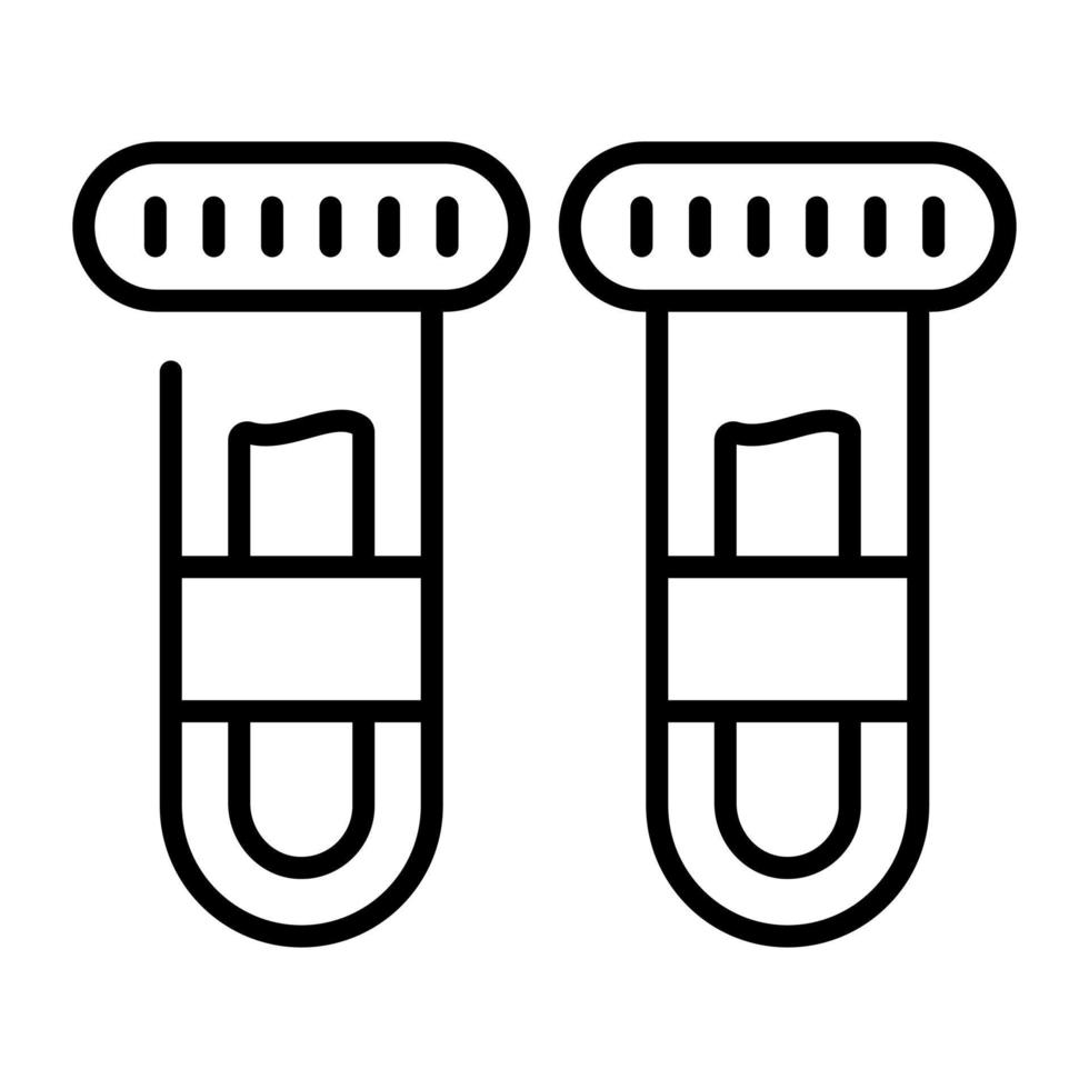 Amazing vector of Test tubes having liquid showing concept of experiment