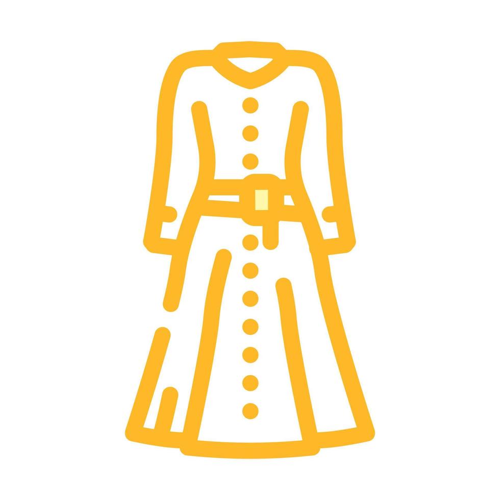 dresses workwear color icon vector illustration