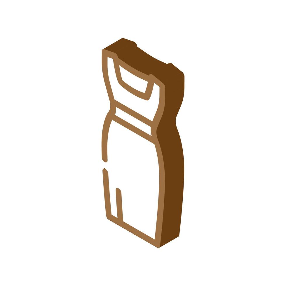 dresses little black dresses isometric icon vector illustration