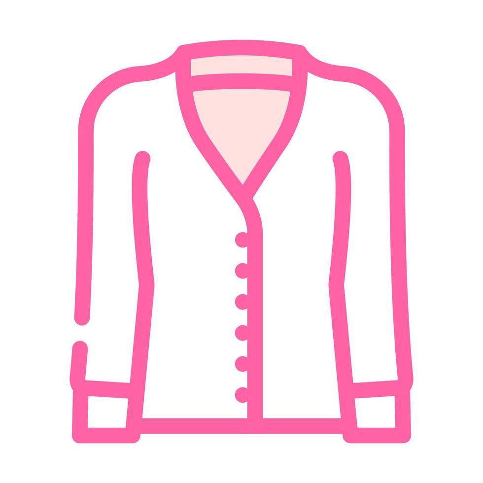 cardigans ropa color icono vector ilustración