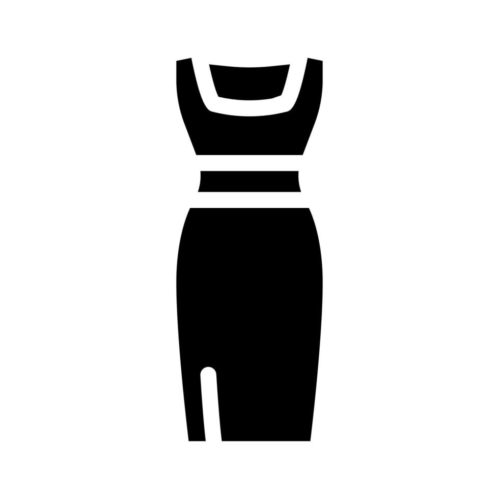 dresses little black dresses glyph icon vector illustration