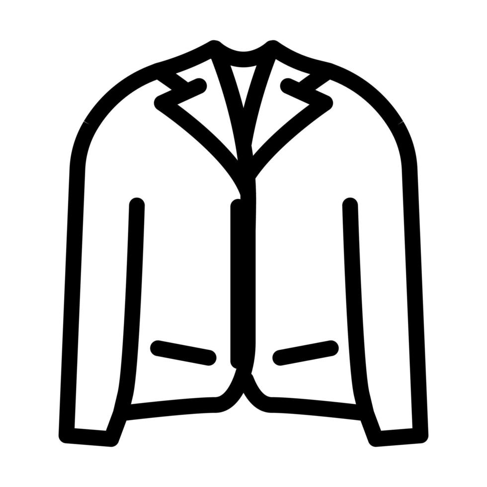 jacket clothes line icon vector illustration