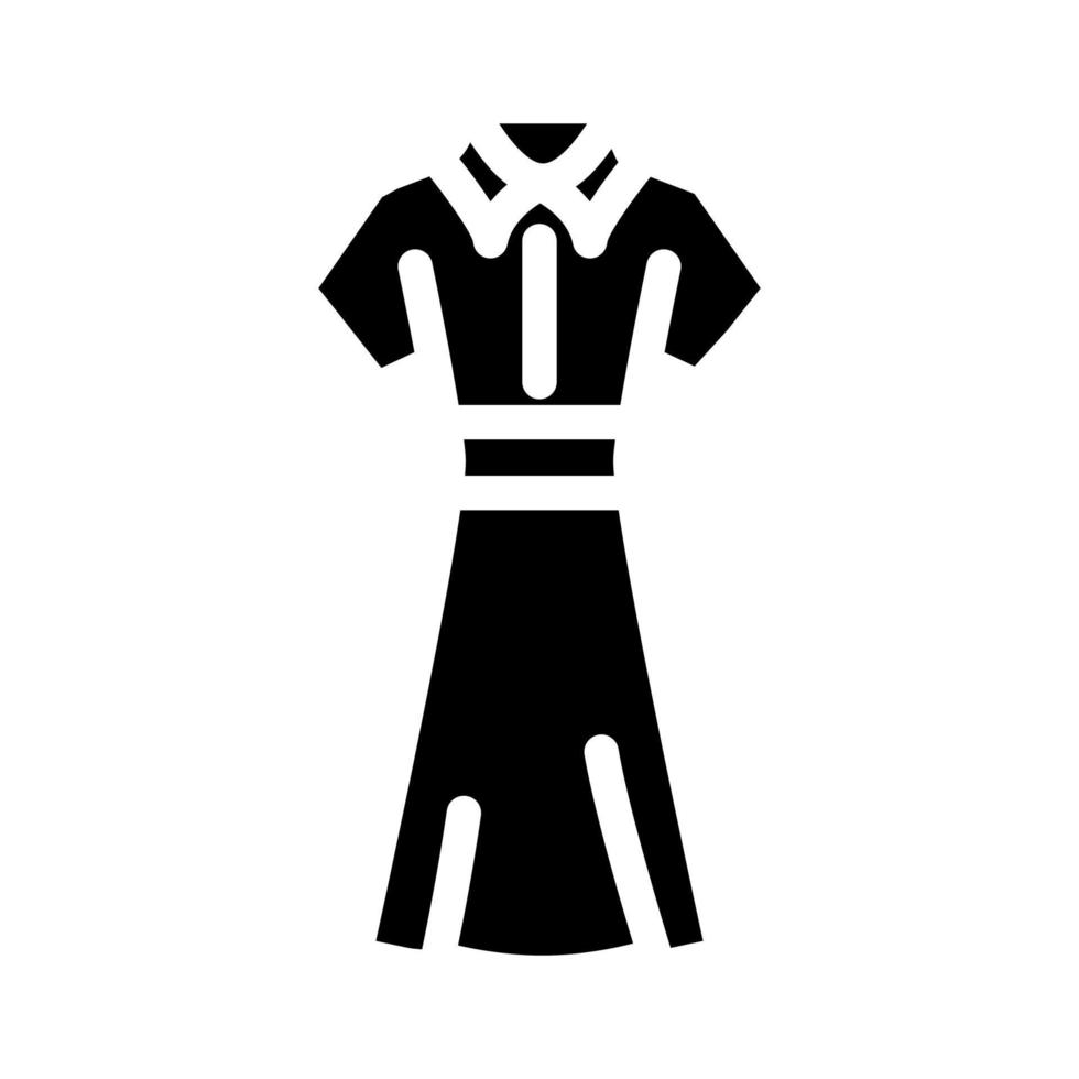 dresses day and casual glyph icon vector illustration