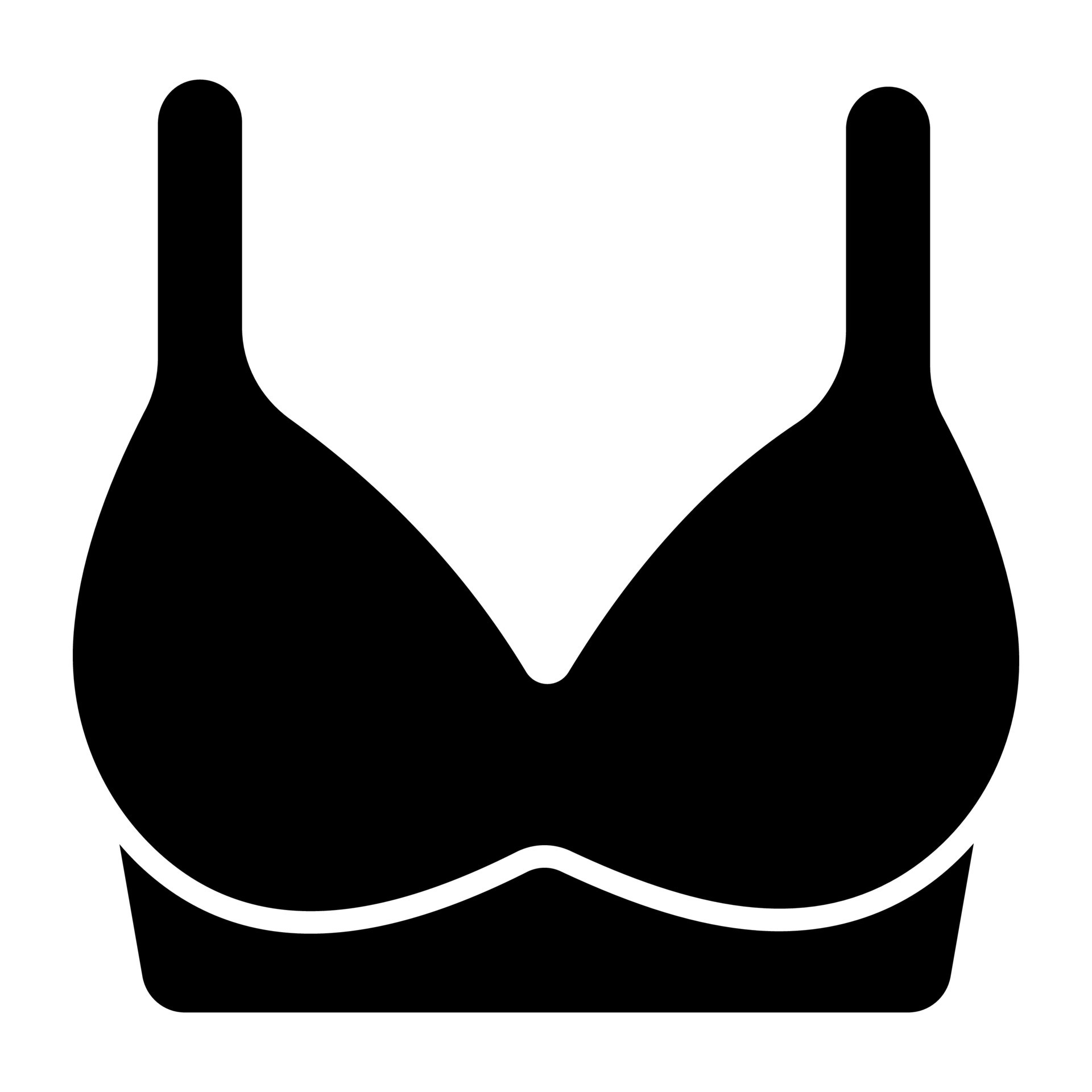 Bra vector icon design, ladies undergarments 17315936 Vector Art at