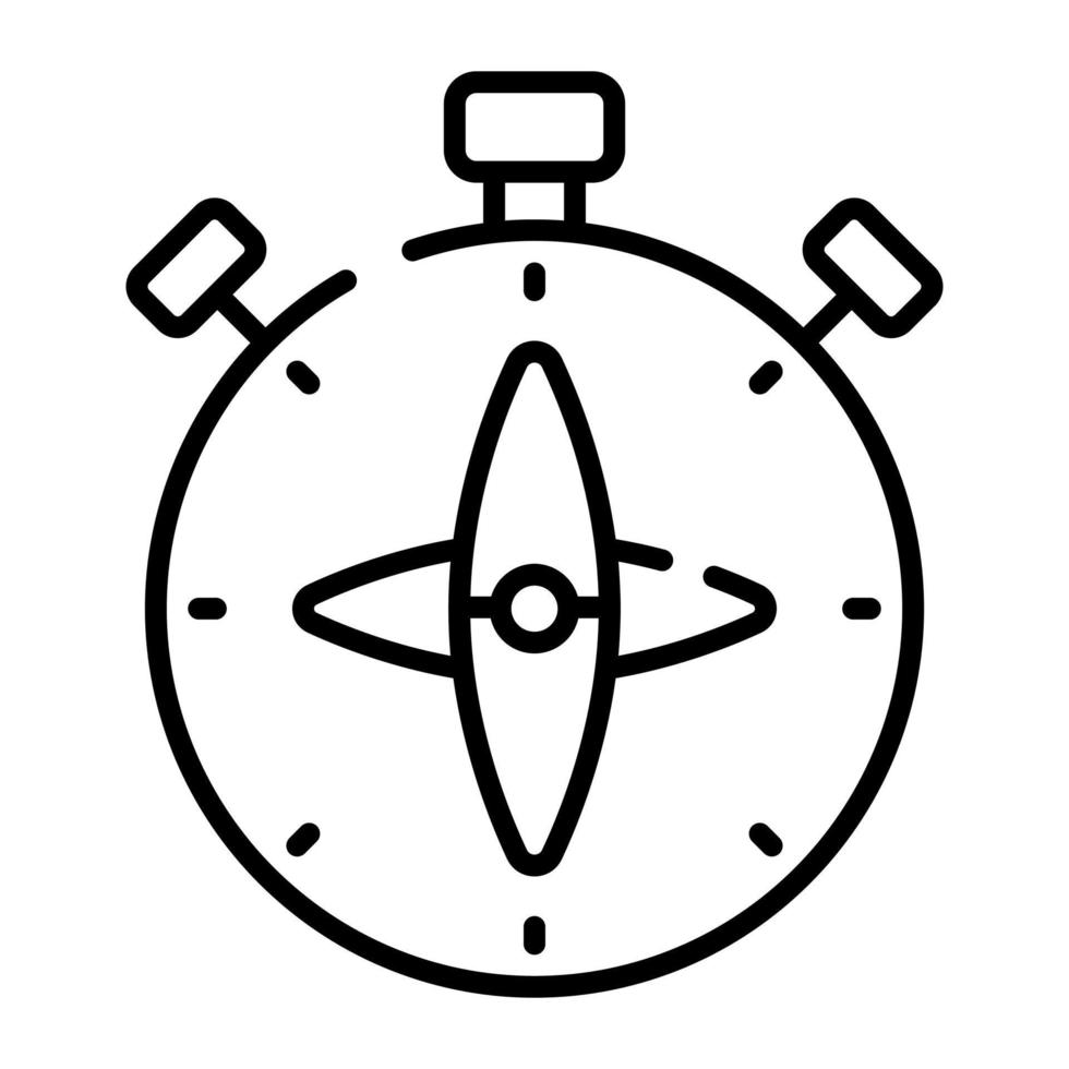 An amazing icon of compass, directional tool vector
