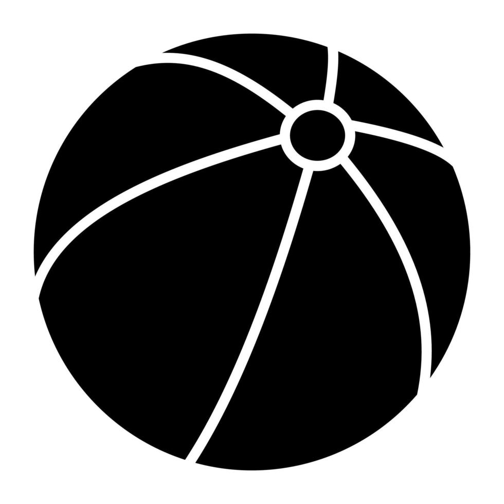 Editable vector of beach ball in modern style, easy to use