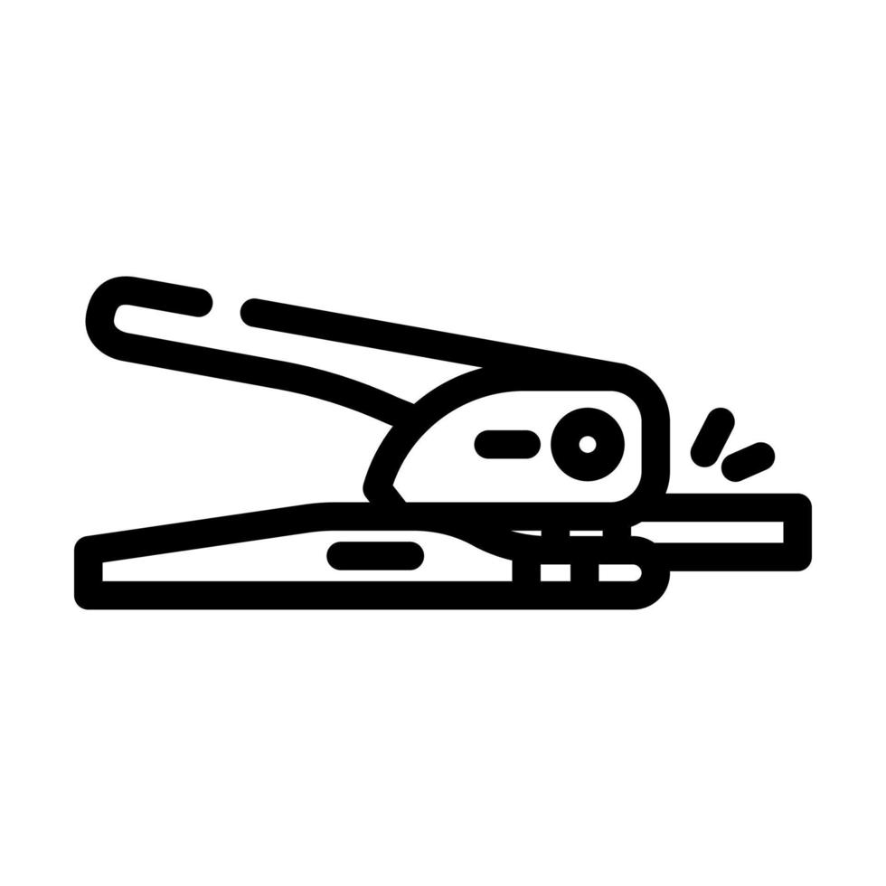 hole puncher stationery equipment line icon vector illustration