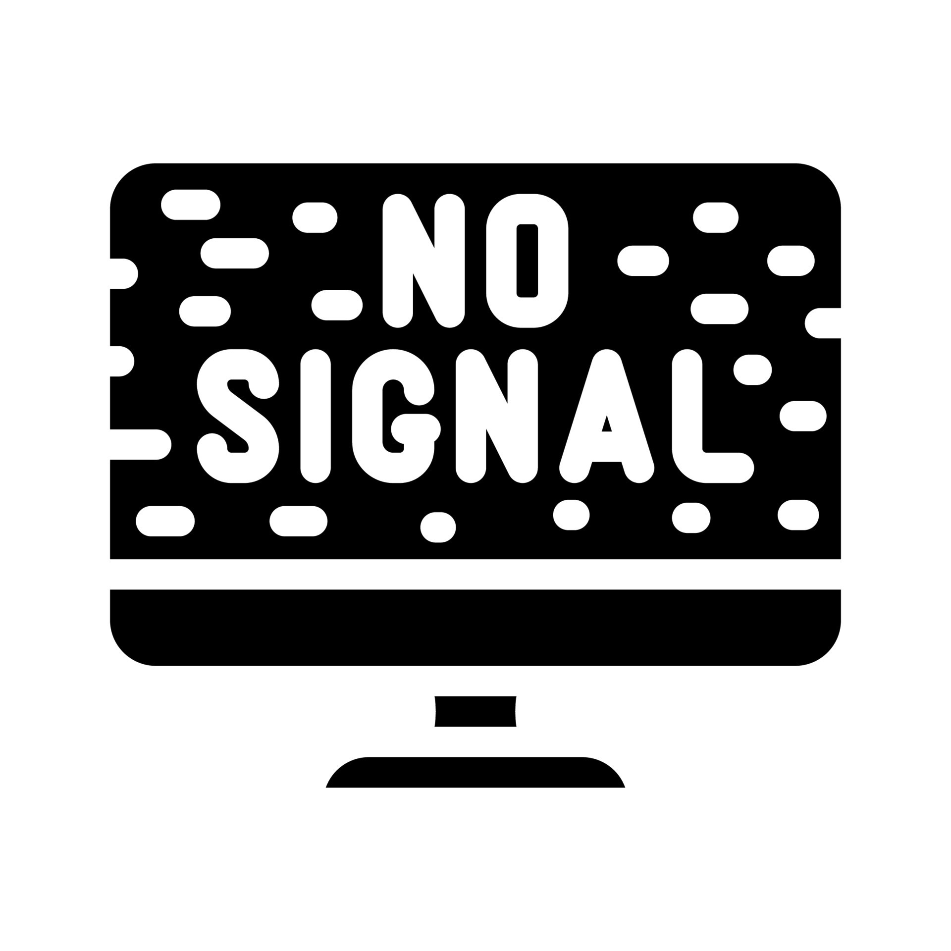 connection lost signal glyph icon vector illustration 17316167 Vector
