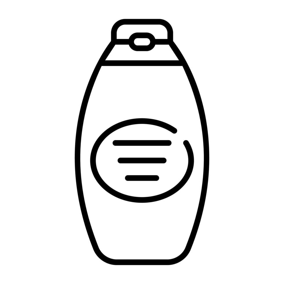 Well designed Shampoo bottle vector icon in trendy style