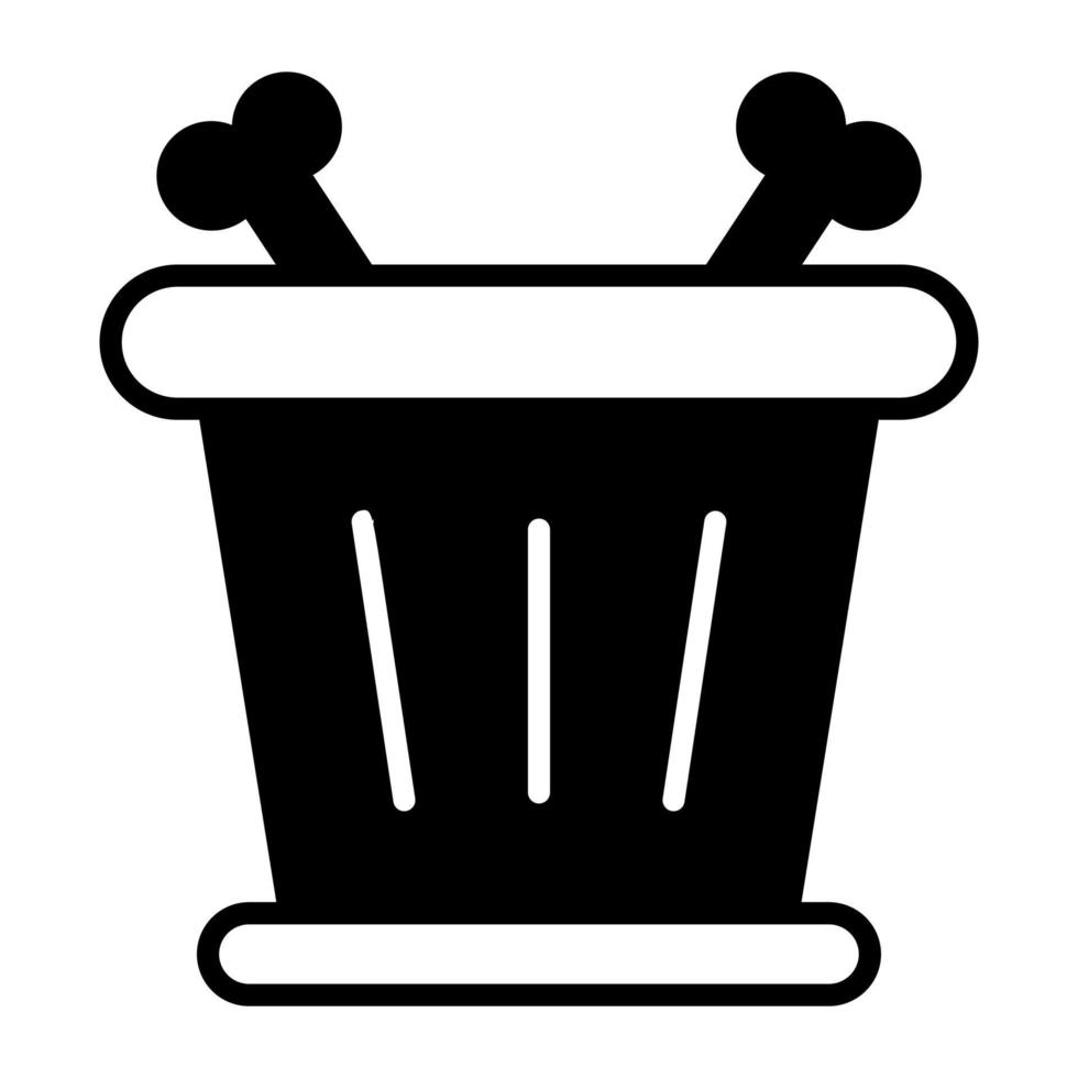 Beautifully designed trash bin vector in modern style