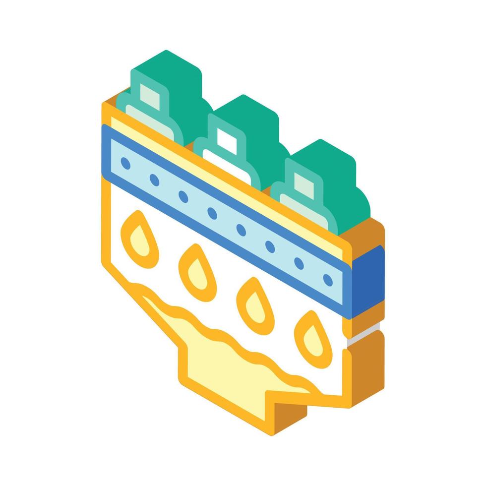 filtration machine isometric icon vector symbol illustration