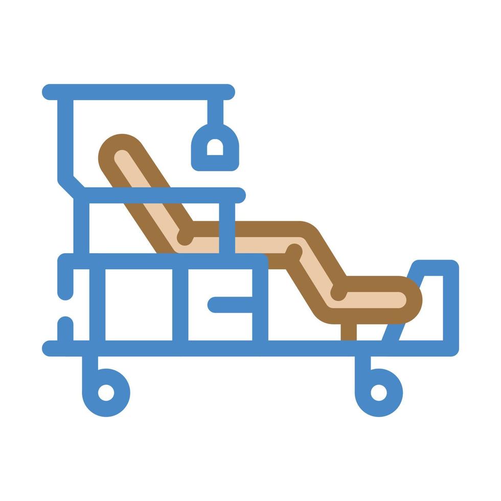 medical furniture color icon vector illustration