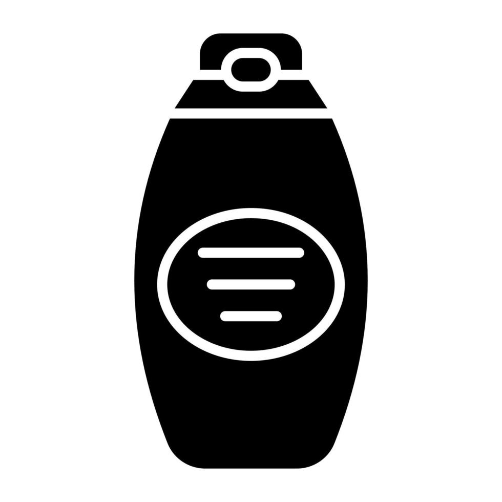 Well designed Shampoo bottle vector icon in trendy style