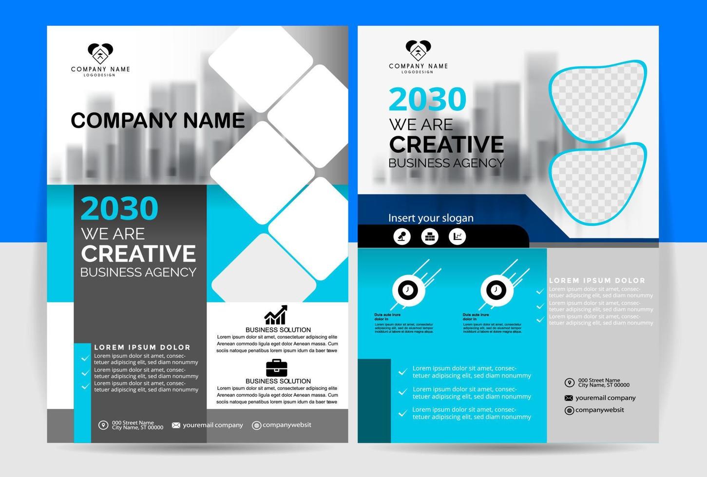 Creative Modern Flyer. Annual Report, Creative Portfolio, A4 minimal business flyer, Business Brochure template, Corporate Business Flyer, brochure cover design layout,  Magazine Cover. vector