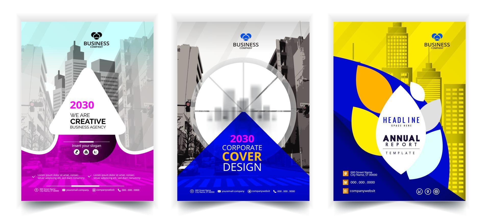 Annual Report, Creative Portfolio, Business Brochure template, Corporate Flyer, brochure cover design layout, Business Presentation, Book Cover Design, Magazine Cover, Modern Flyer. vector