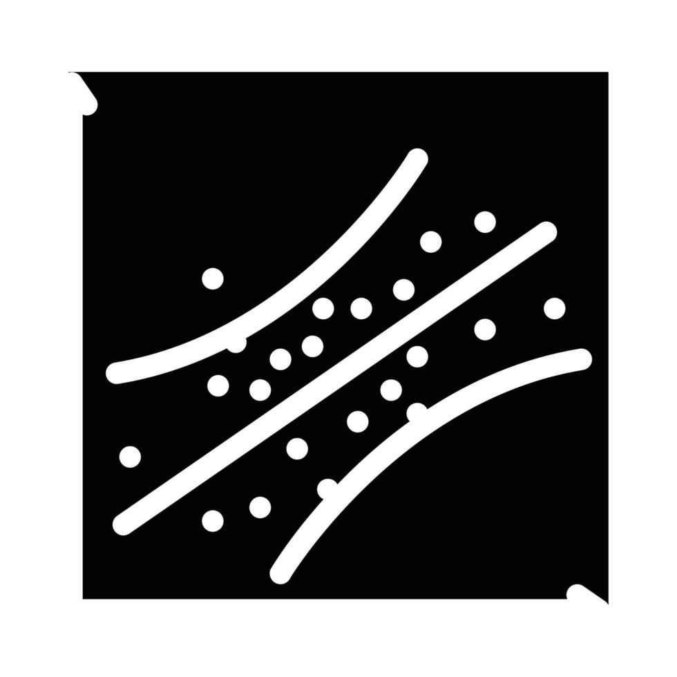 linear regression glyph icon vector illustration