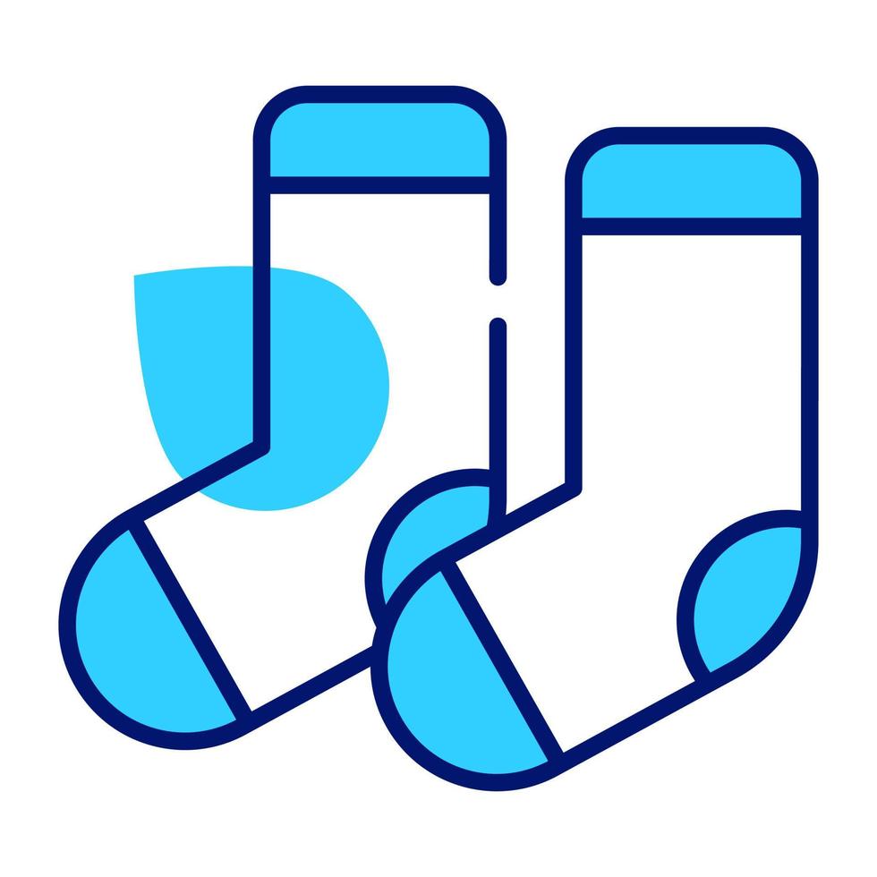Socks vector icon design, anklet covering product