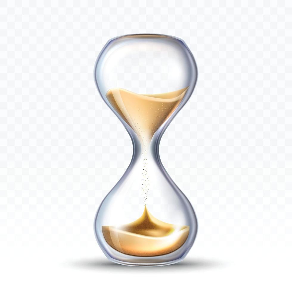 Hourglass Sandglass Measuring Time Tool Vector Illustration