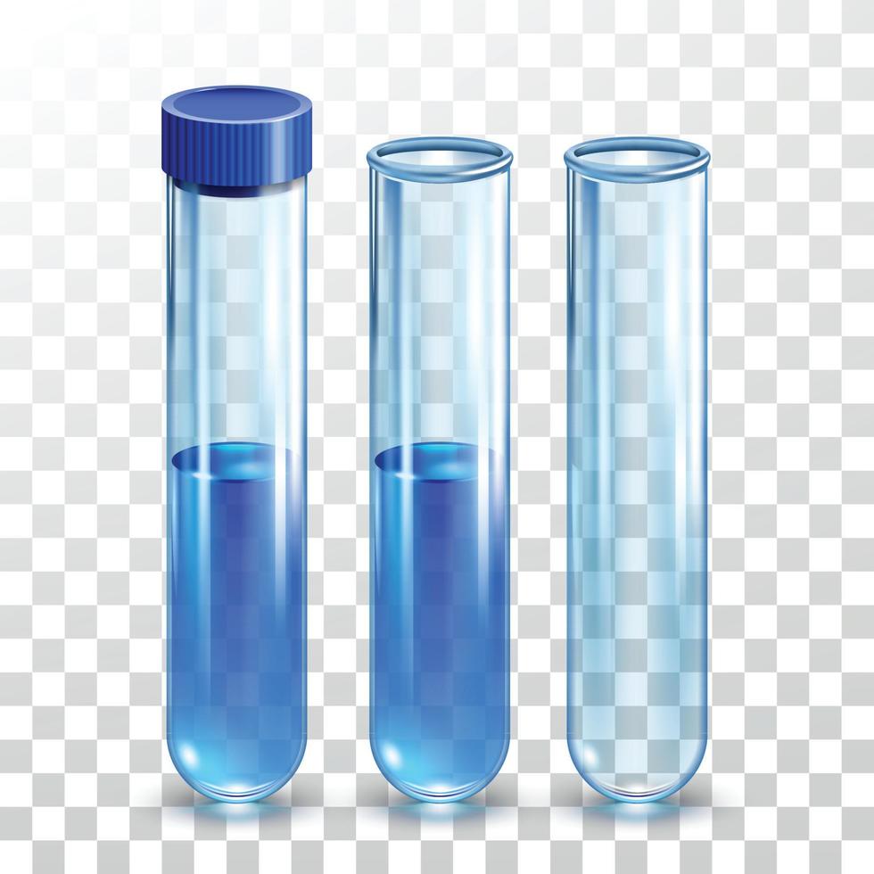 Chemical Laboratory Flask Collection Set Vector Illustration