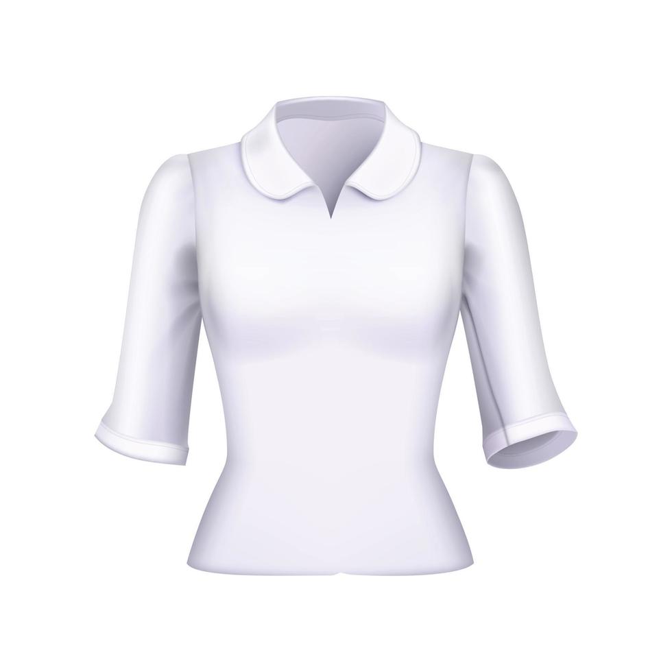 Blouse top shirt mock up vector