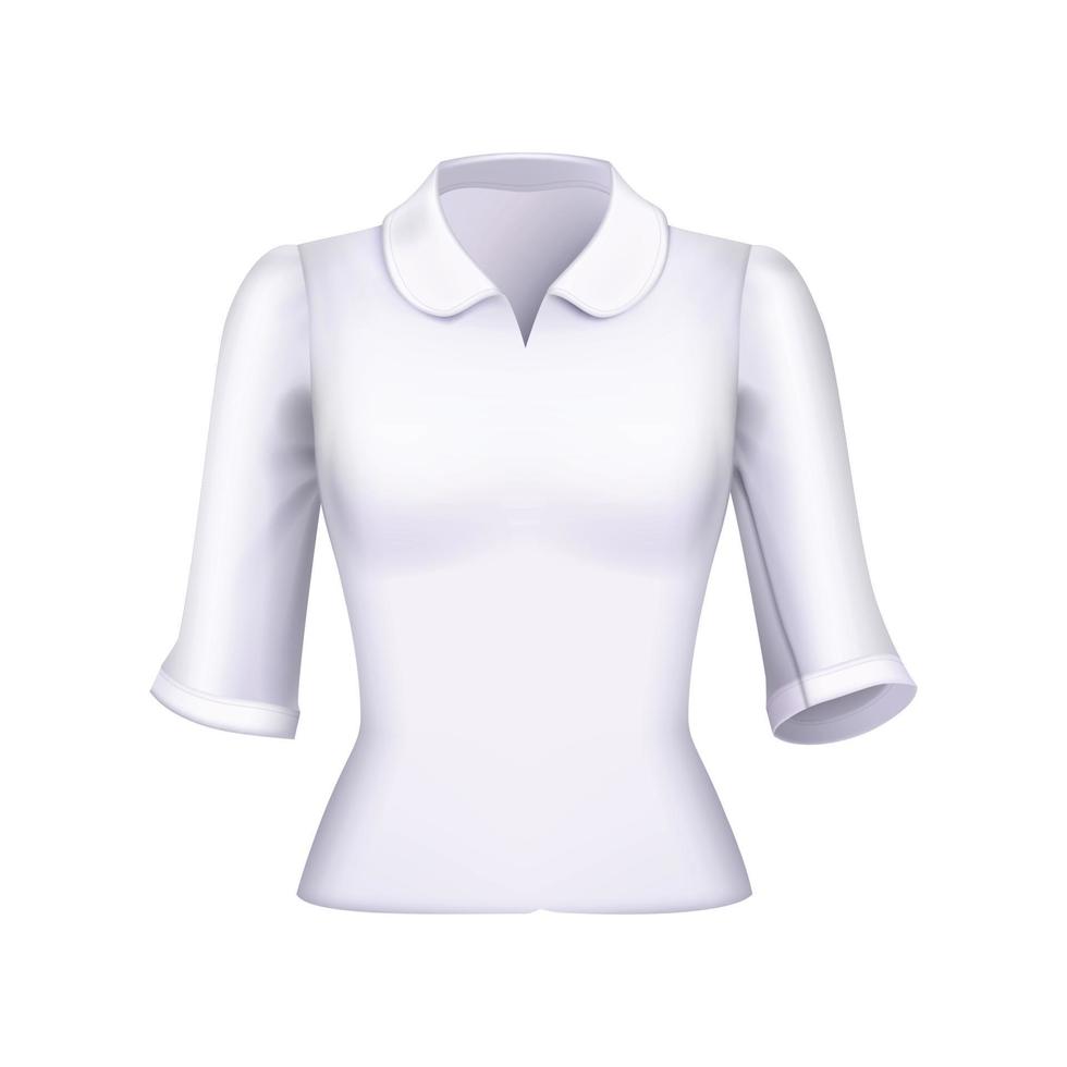 blusa top camisa maqueta vector