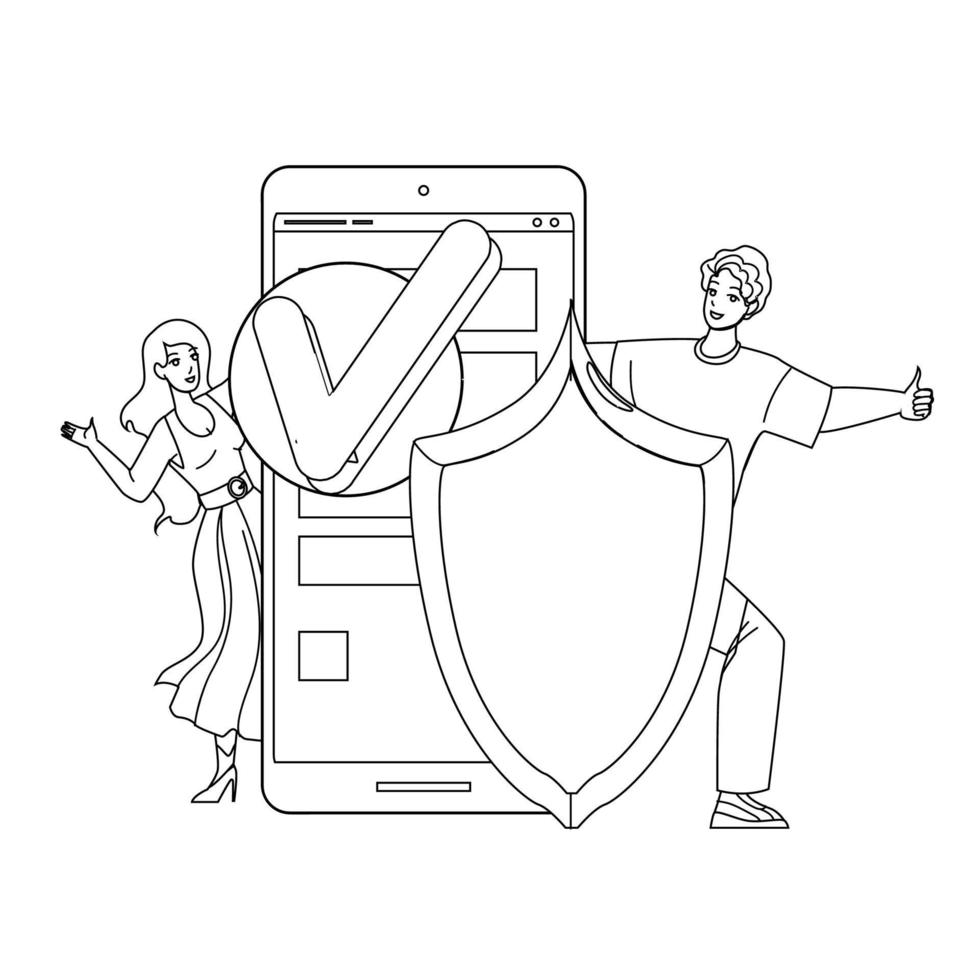 User Security Technology For Safe Info Vector