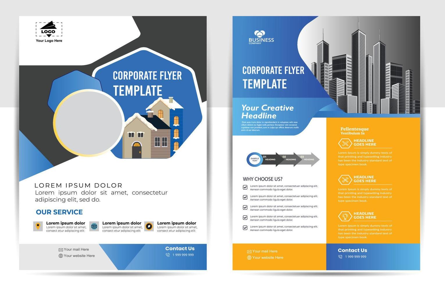 Creative business template, Corporate Flyer, brochure cover design layout, Business Presentation, Book Cover Design, Business Brochure, Annual Report, Magazine Poster, Portfolio, Modern Flyer. vector