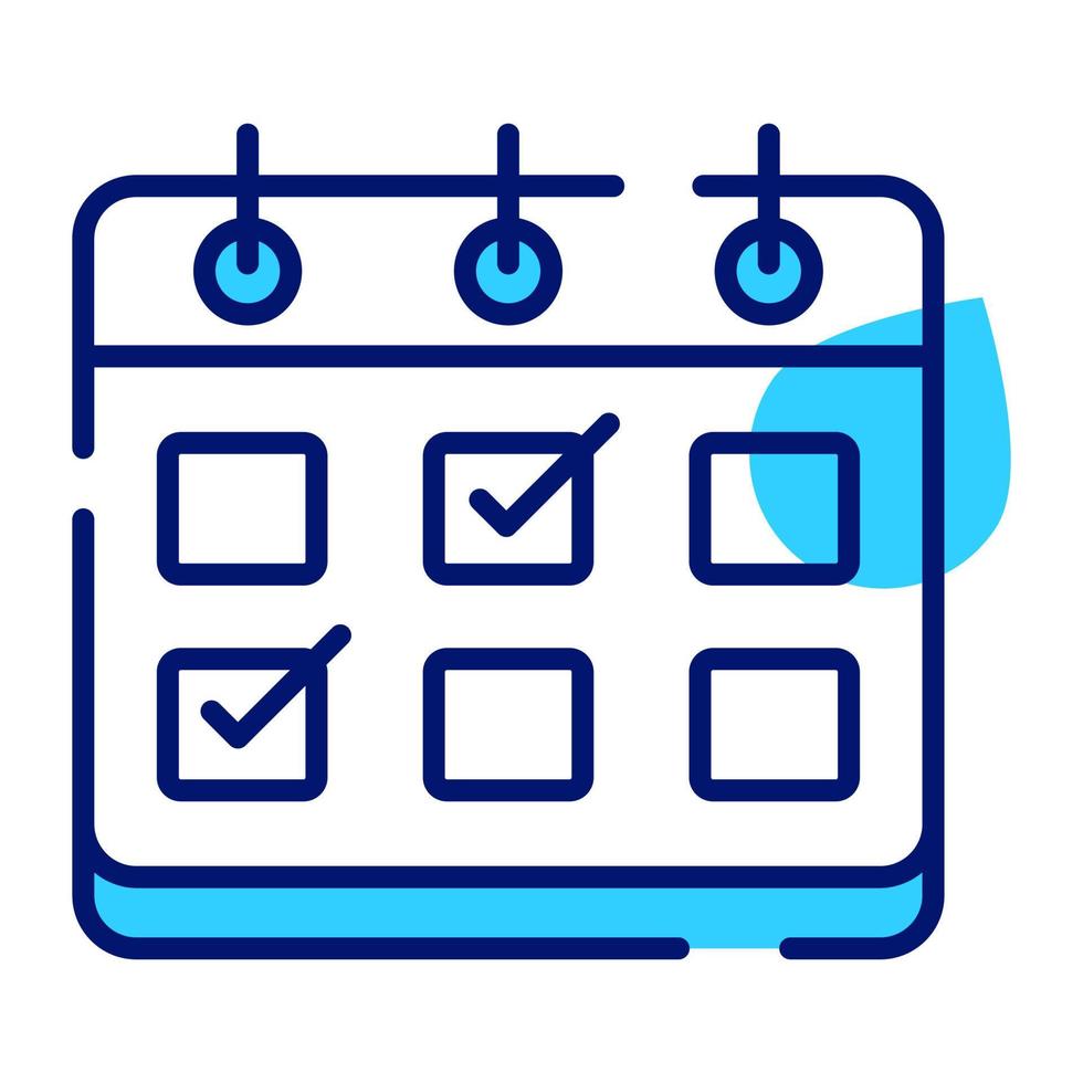 Editable vector design of schedule planner, event planner